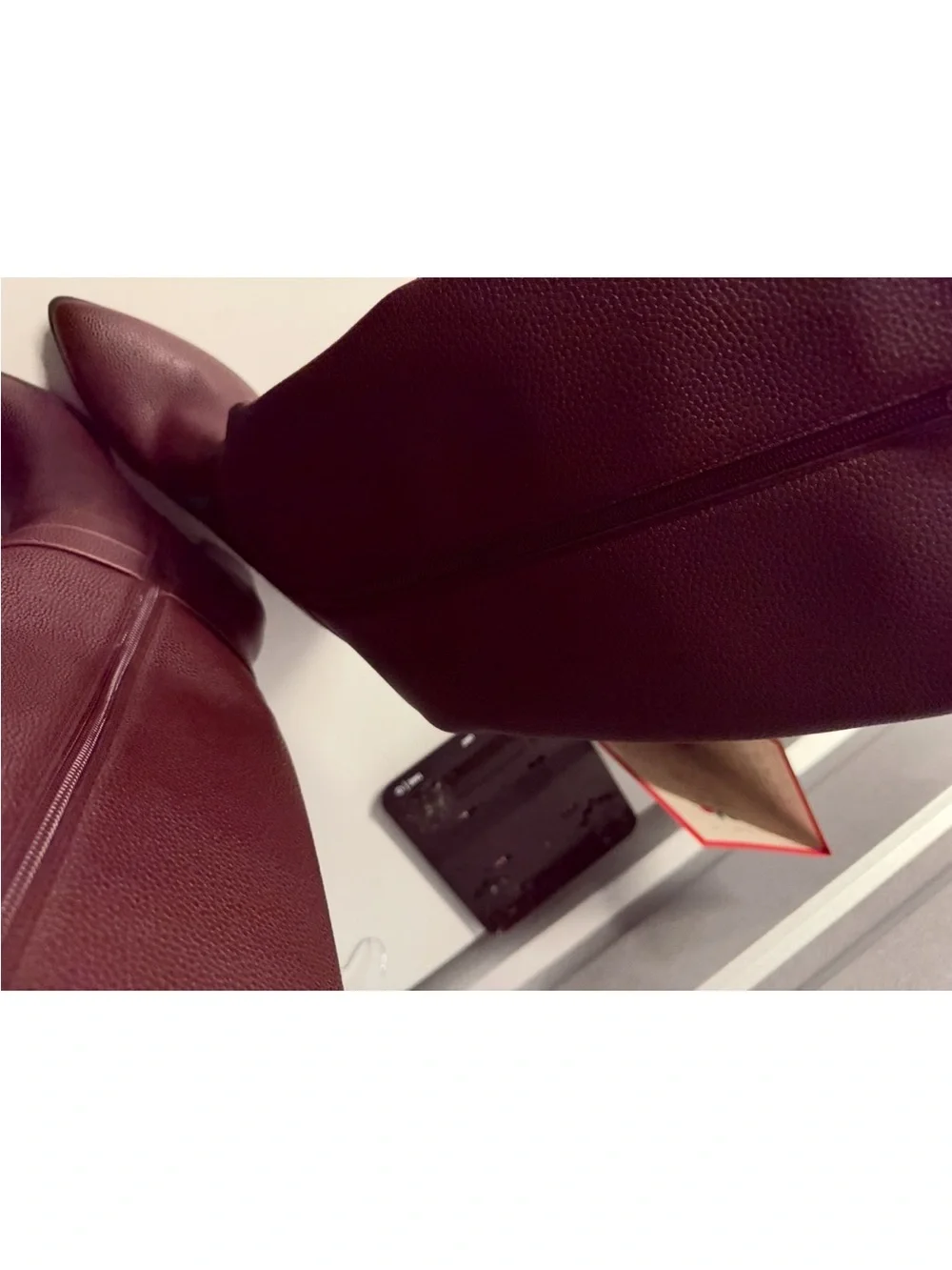 Women's Tall Burgundy Riding Boots size 10 new